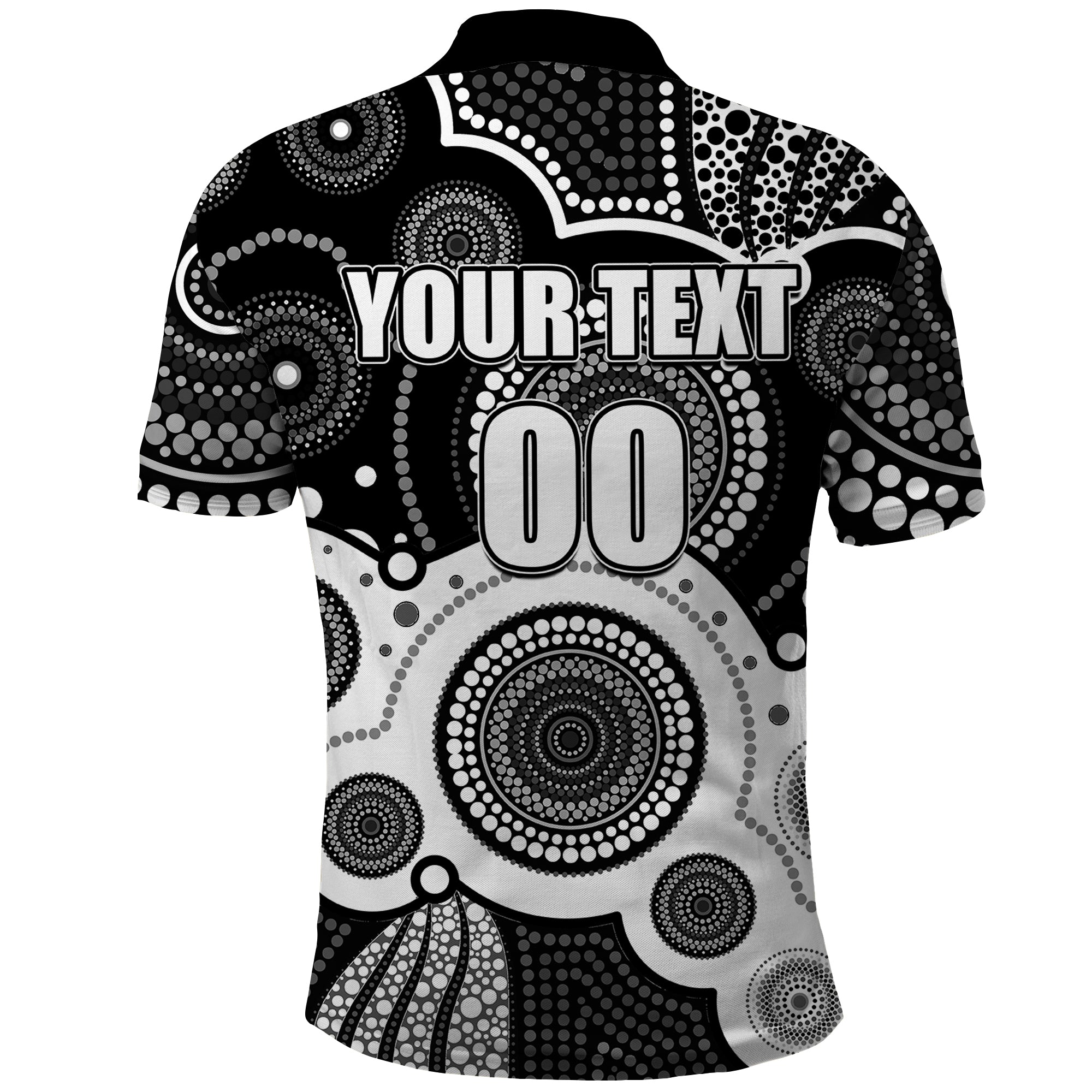 custom-personalised-and-number-magpies-afl-polo-shirt-aboriginal-patterns