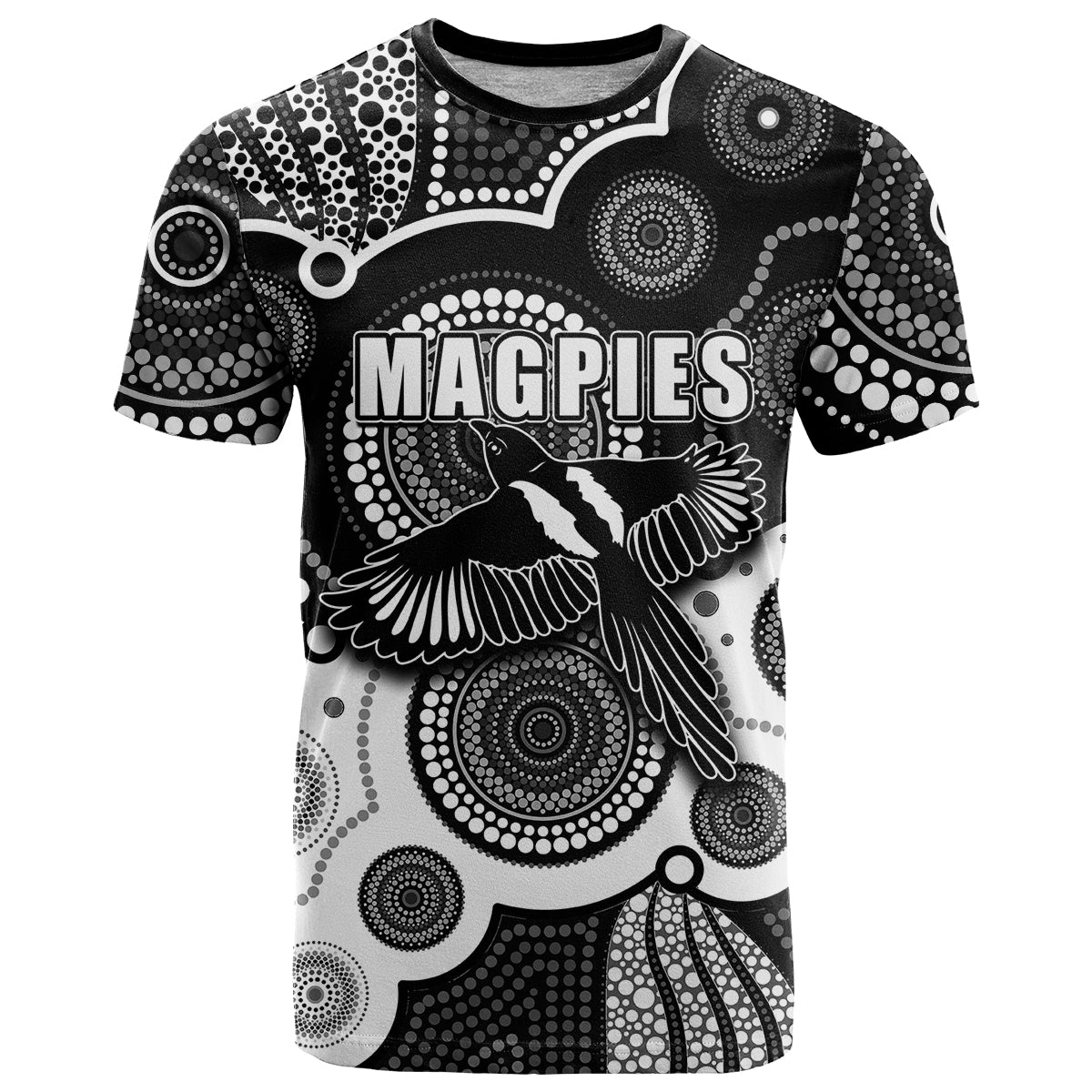 custom-personalised-and-number-magpies-afl-t-shirt-aboriginal-patterns