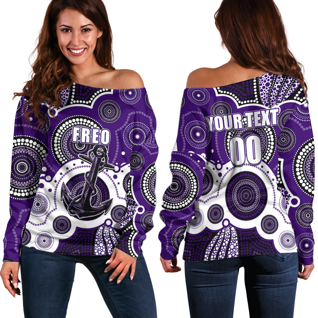 custom-personalised-and-number-freo-afl-off-shoulder-sweater-aboriginal-patterns