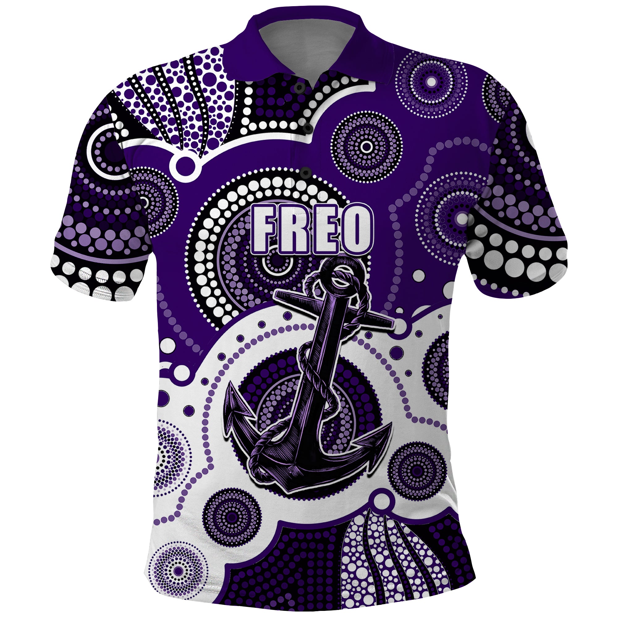 custom-personalised-and-number-freo-afl-polo-shirt-aboriginal-patterns