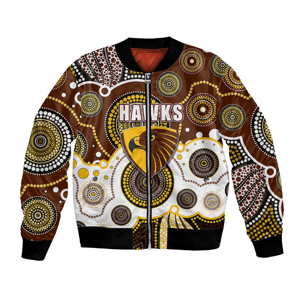 custom-personalised-and-number-hawks-afl-bomber-jacket-aboriginal-patterns