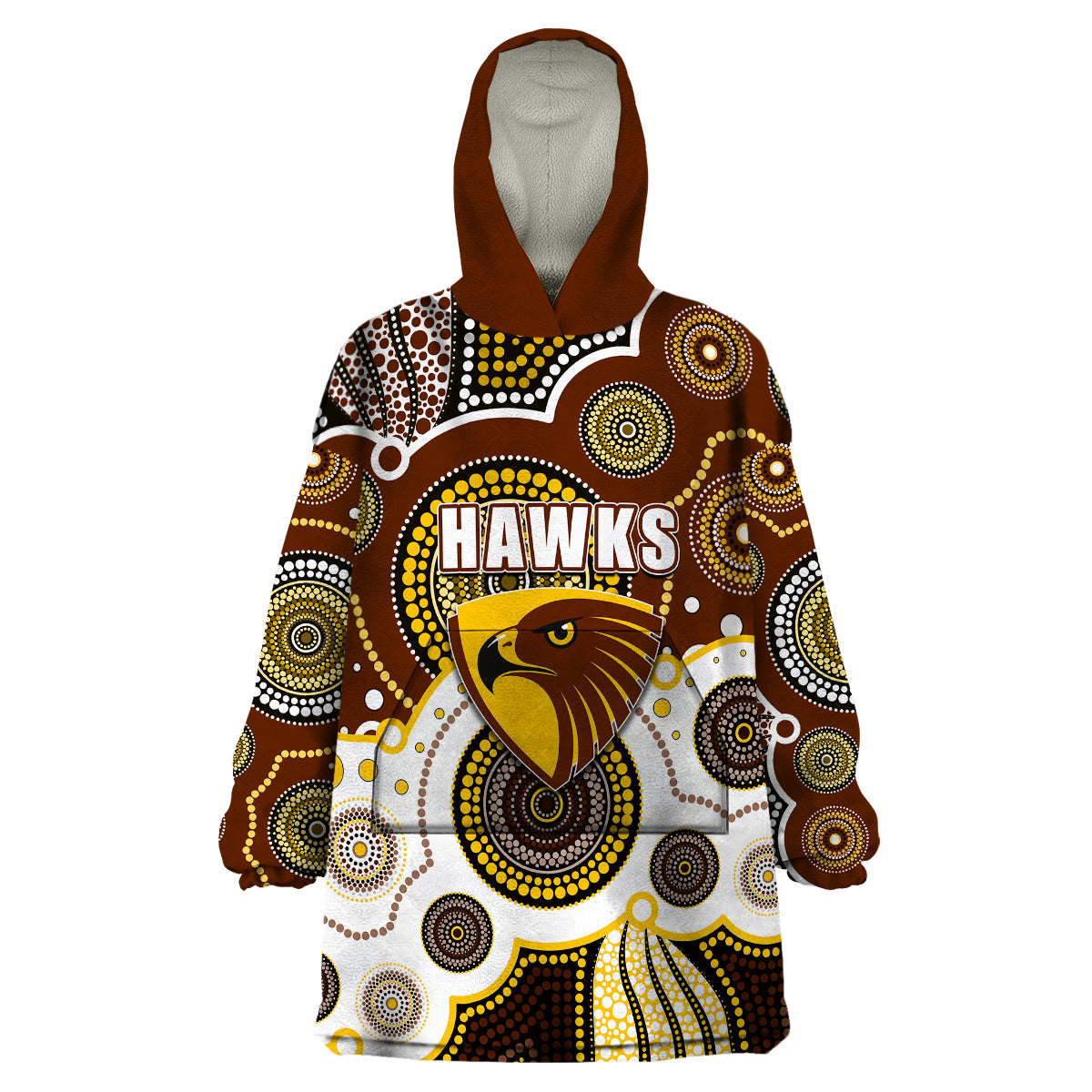 custom-personalised-and-number-hawks-afl-wearable-blanket-hoodie-aboriginal-patterns