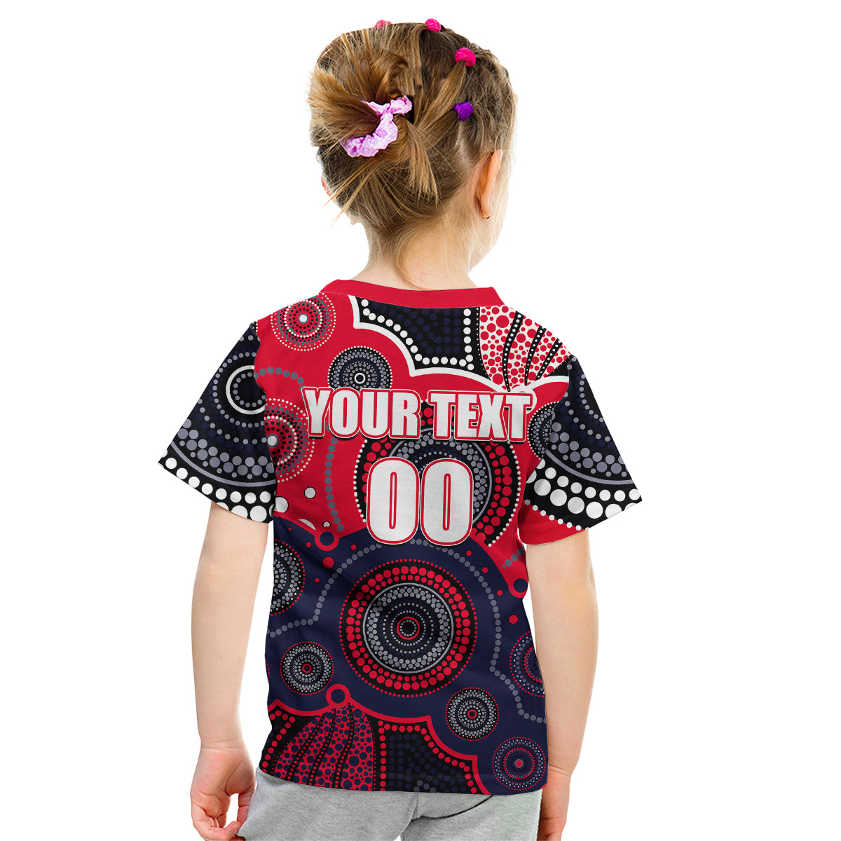 custom-personalised-and-number-demons-afl-kid-t-shirt-aboriginal-patterns