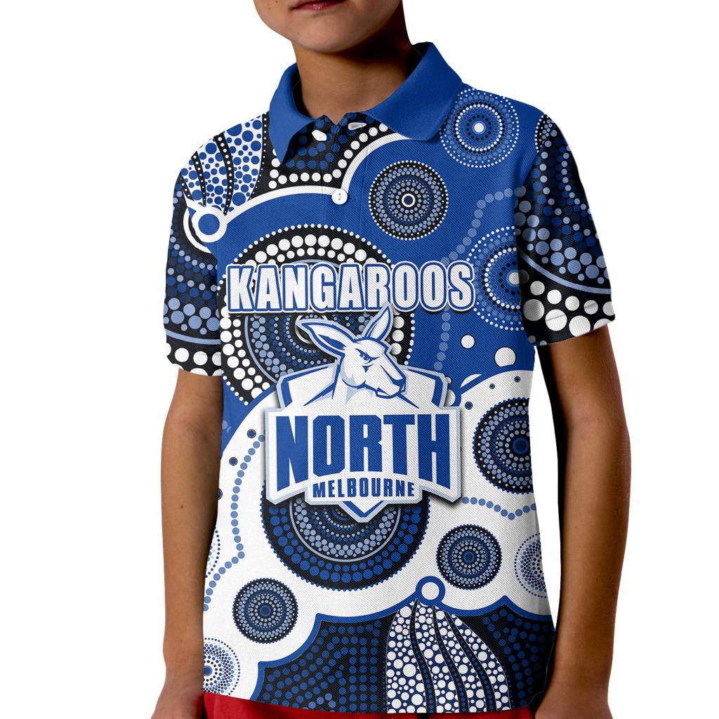 custom-personalised-and-number-north-afl-kid-polo-shirt-aboriginal-patterns