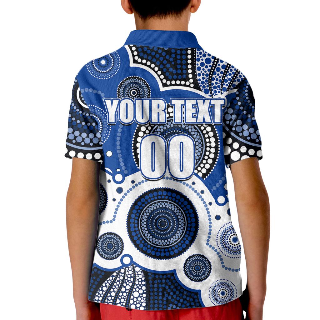 custom-personalised-and-number-north-afl-kid-polo-shirt-aboriginal-patterns