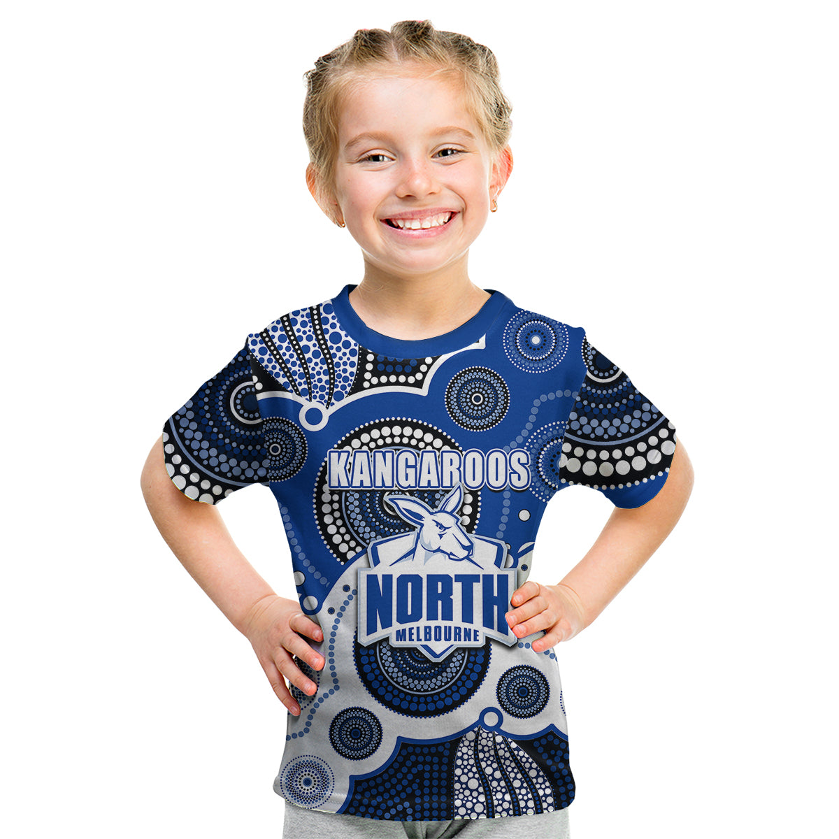 custom-personalised-and-number-north-afl-kid-t-shirt-aboriginal-patterns