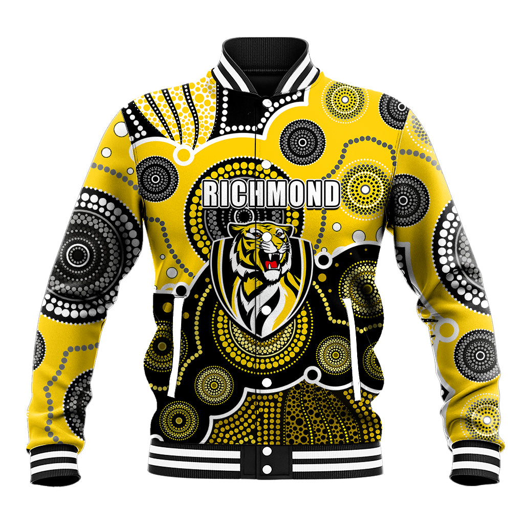 custom-personalised-and-number-yellow-afl-baseball-jacket-aboriginal-patterns