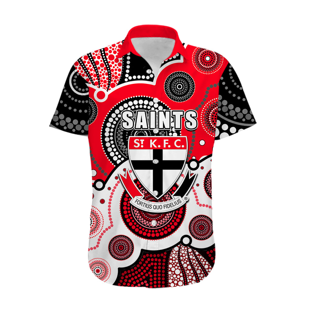 custom-personalised-and-number-saints-afl-hawaiian-shirt-aboriginal-patterns