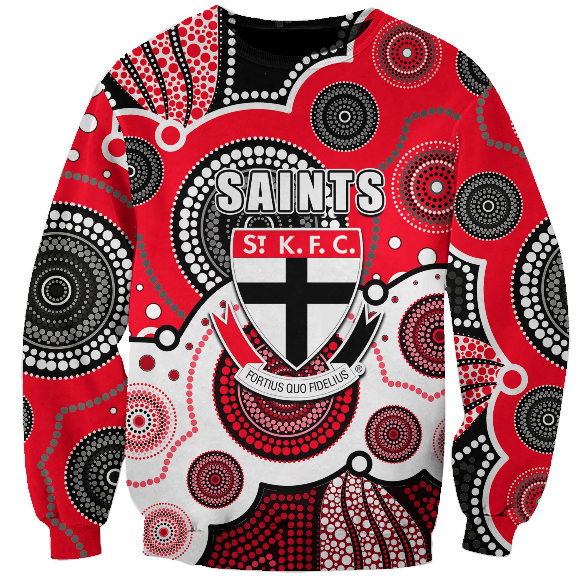 custom-personalised-and-number-saints-afl-sweatshirt-aboriginal-patterns