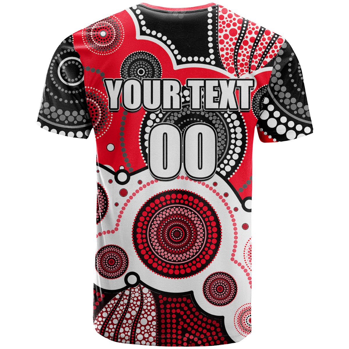 custom-personalised-and-number-saints-afl-t-shirt-aboriginal-patterns