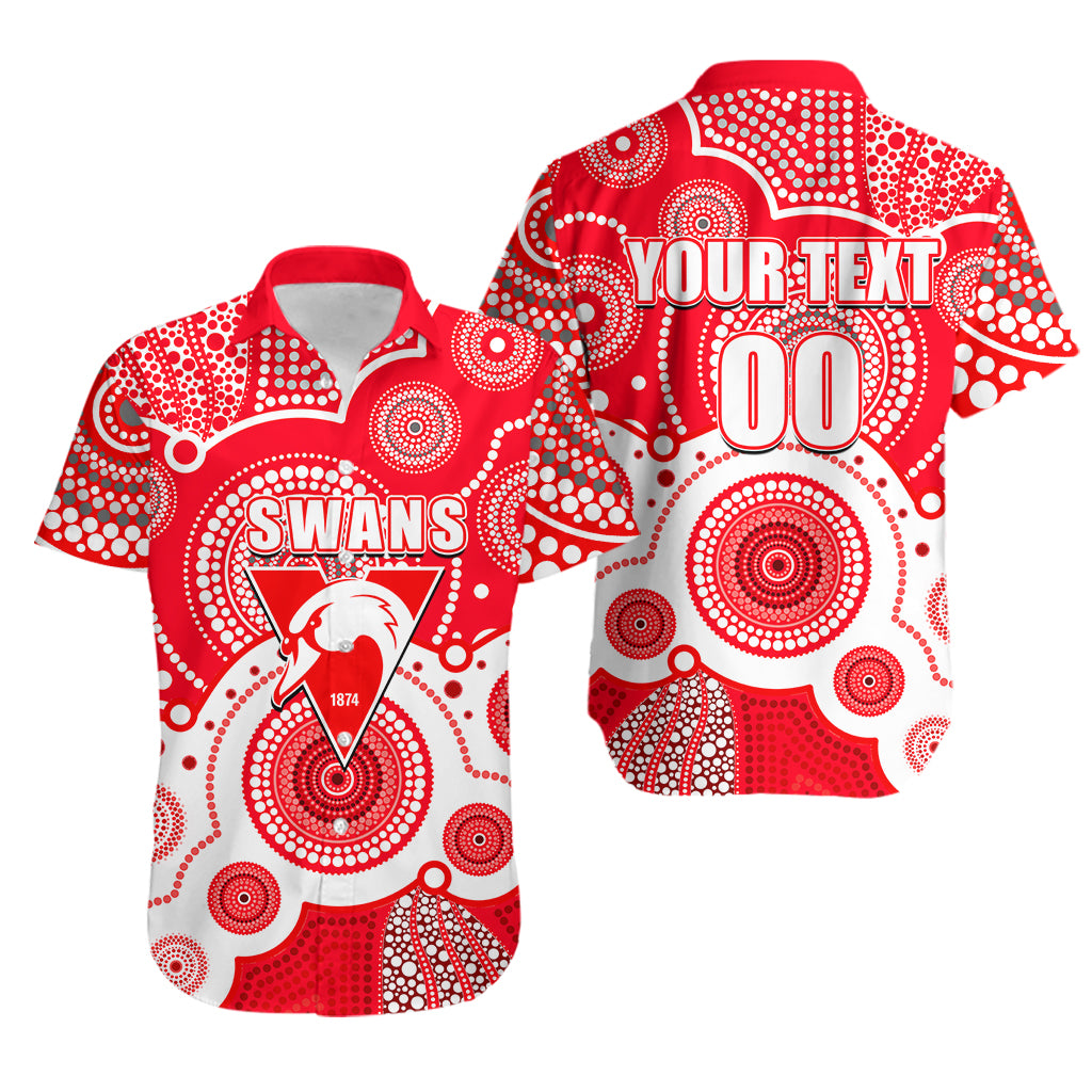 custom-personalised-and-number-swans-afl-hawaiian-shirt-aboriginal-patterns