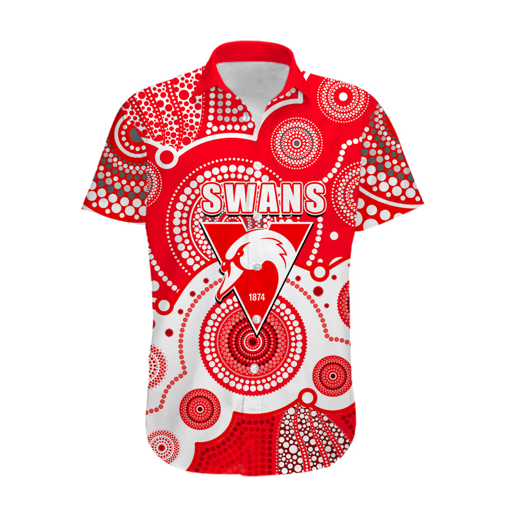 custom-personalised-and-number-swans-afl-hawaiian-shirt-aboriginal-patterns