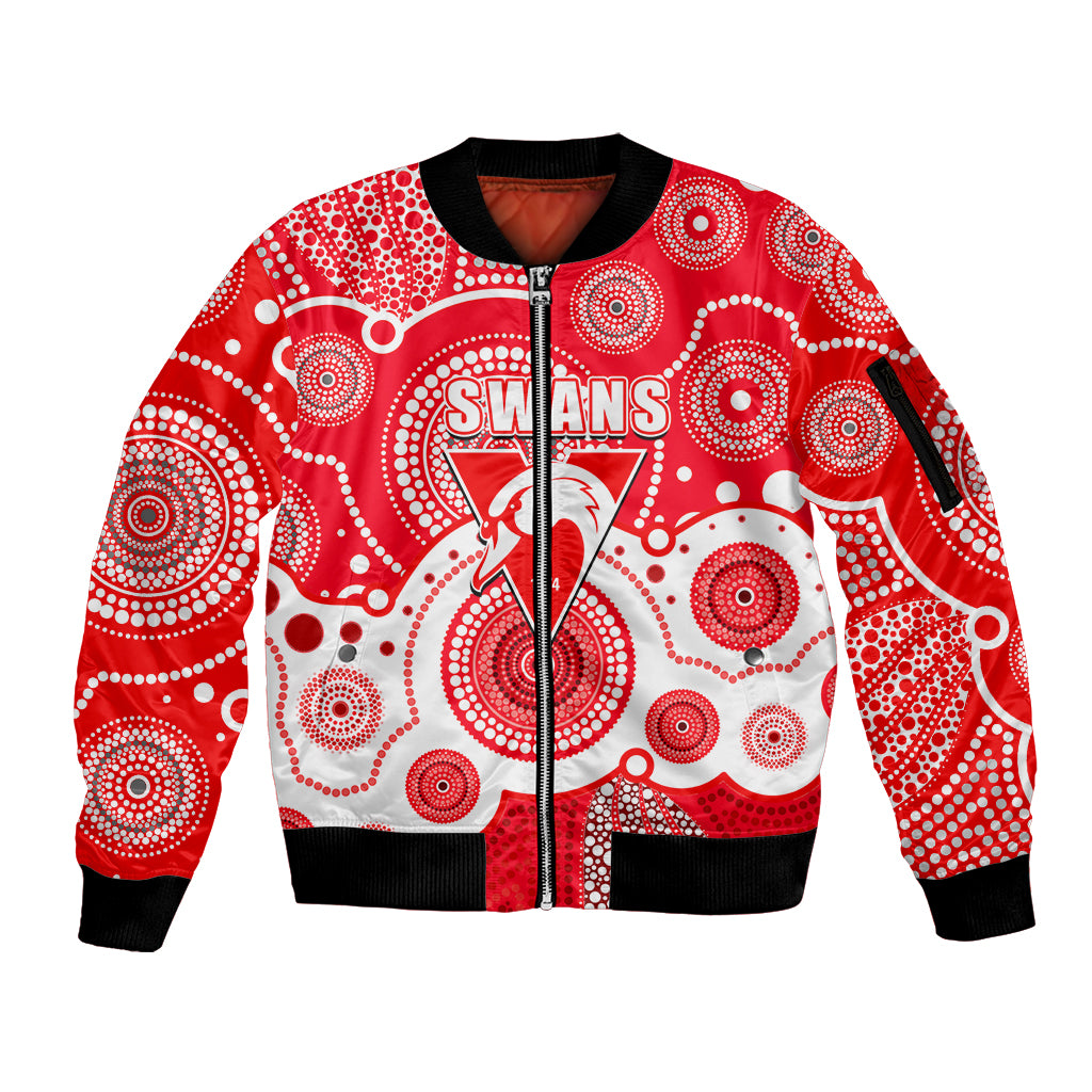 custom-personalised-and-number-swans-afl-sleeve-zip-bomber-jacket-aboriginal-patterns