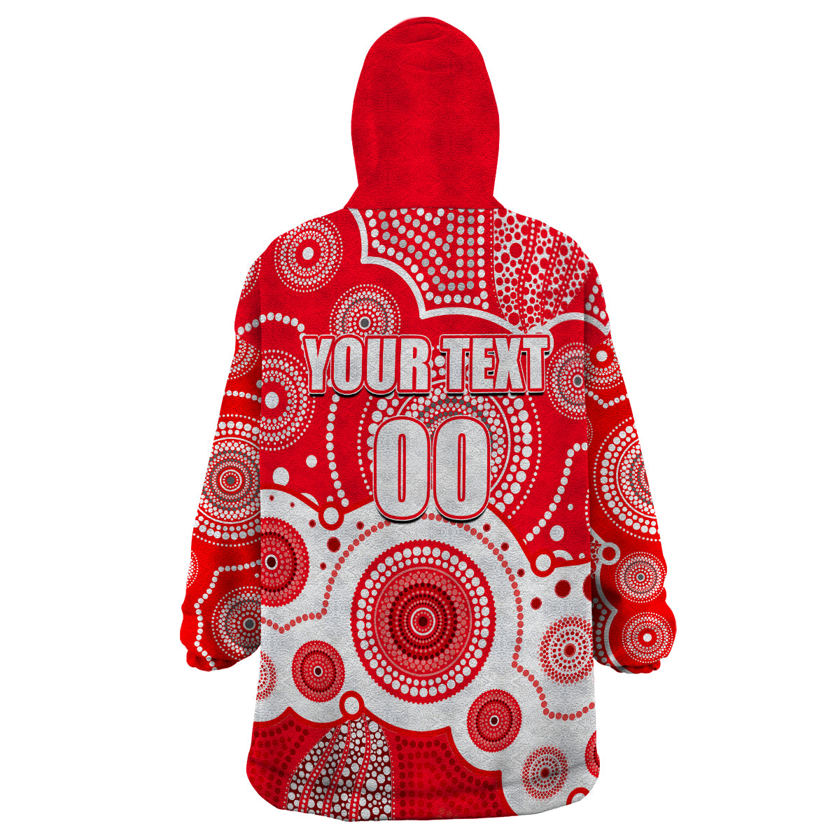 custom-personalised-and-number-swans-afl-wearable-blanket-hoodie-aboriginal-patterns