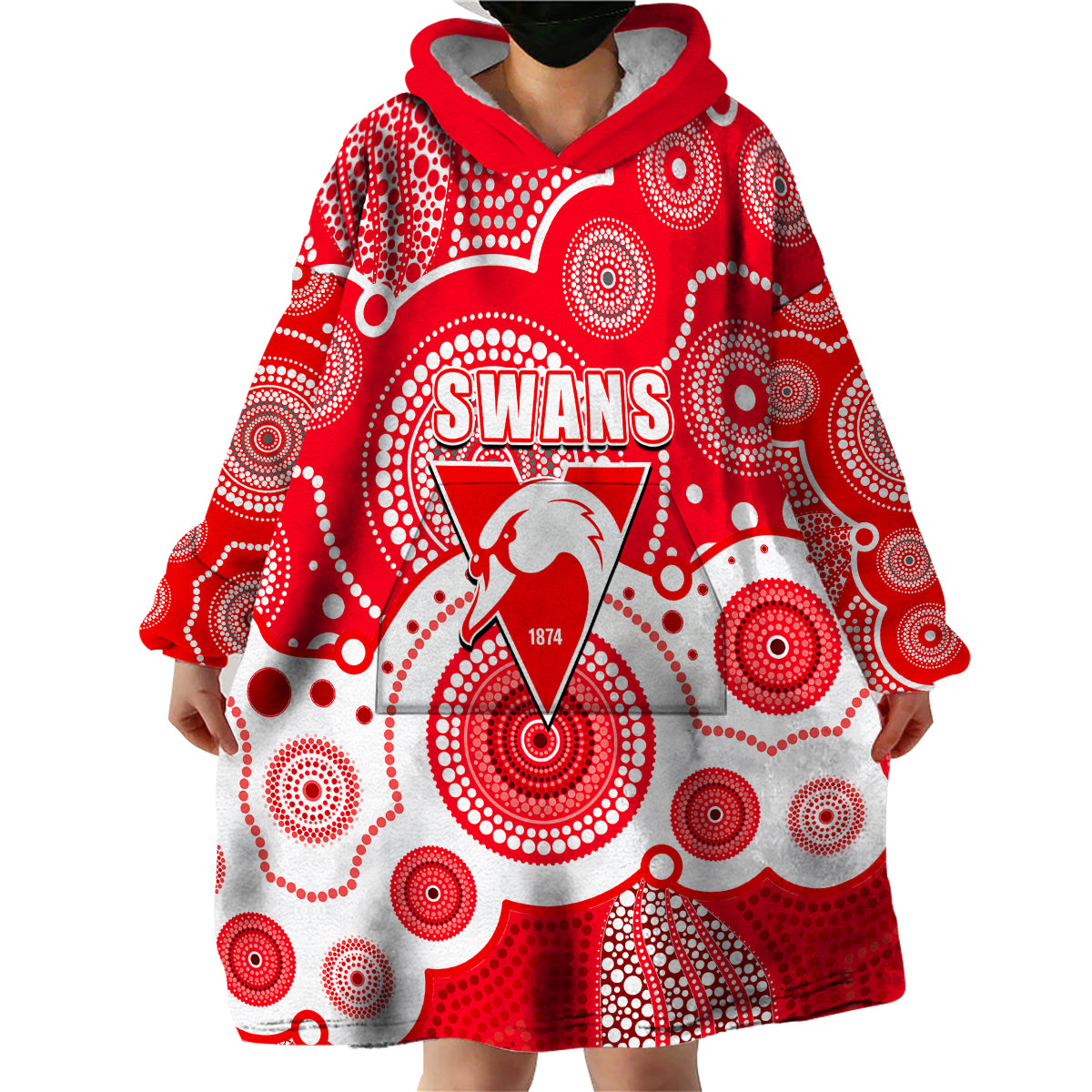 custom-personalised-and-number-swans-afl-wearable-blanket-hoodie-aboriginal-patterns