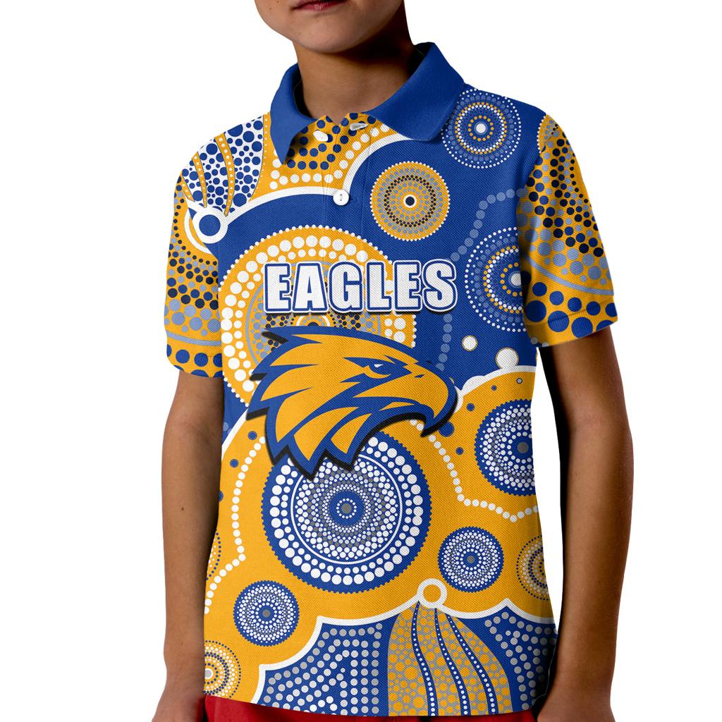 custom-personalised-and-number-eagles-afl-kid-polo-shirt-aboriginal-patterns