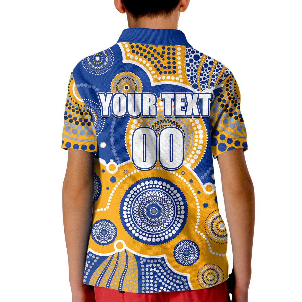 custom-personalised-and-number-eagles-afl-kid-polo-shirt-aboriginal-patterns