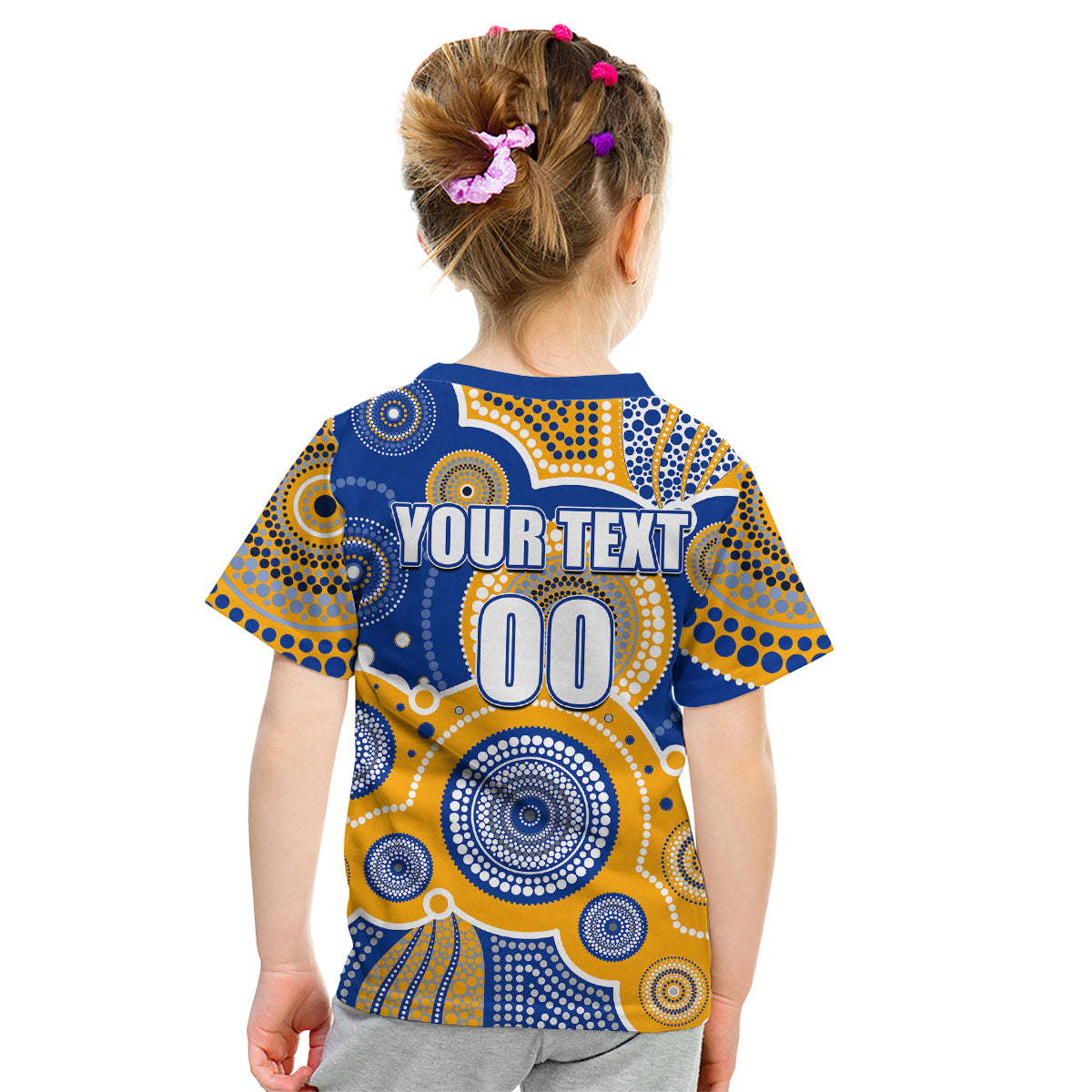 custom-personalised-and-number-eagles-afl-kid-t-shirt-aboriginal-patterns