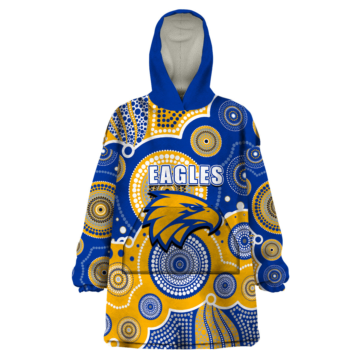 custom-personalised-and-number-eagles-afl-wearable-blanket-hoodie-aboriginal-patterns