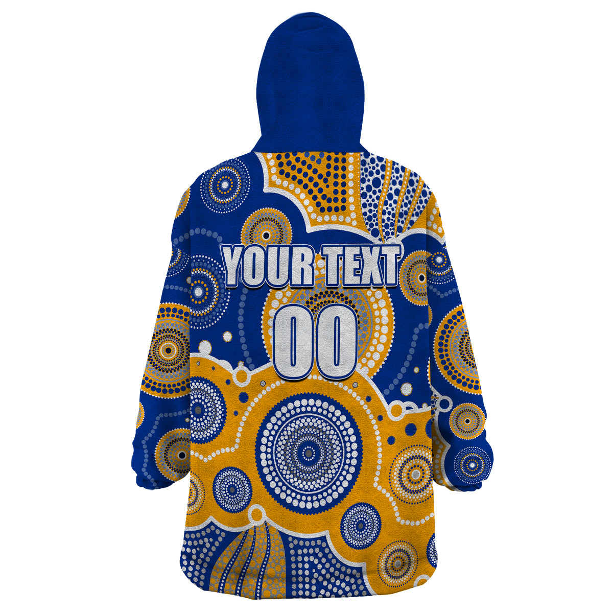 custom-personalised-and-number-eagles-afl-wearable-blanket-hoodie-aboriginal-patterns