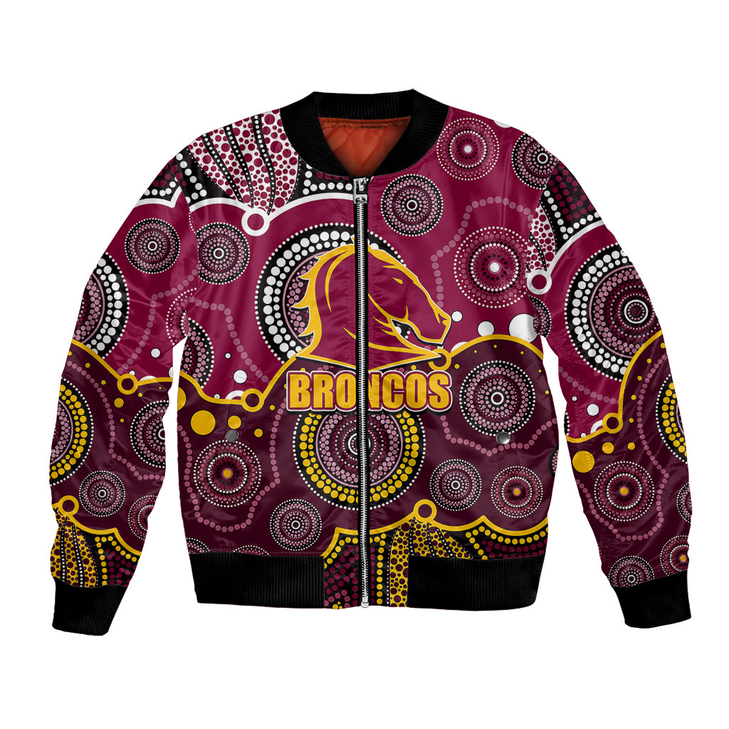 custom-personalised-and-number-broncos-nrl-bomber-jacket-aboriginal-patterns