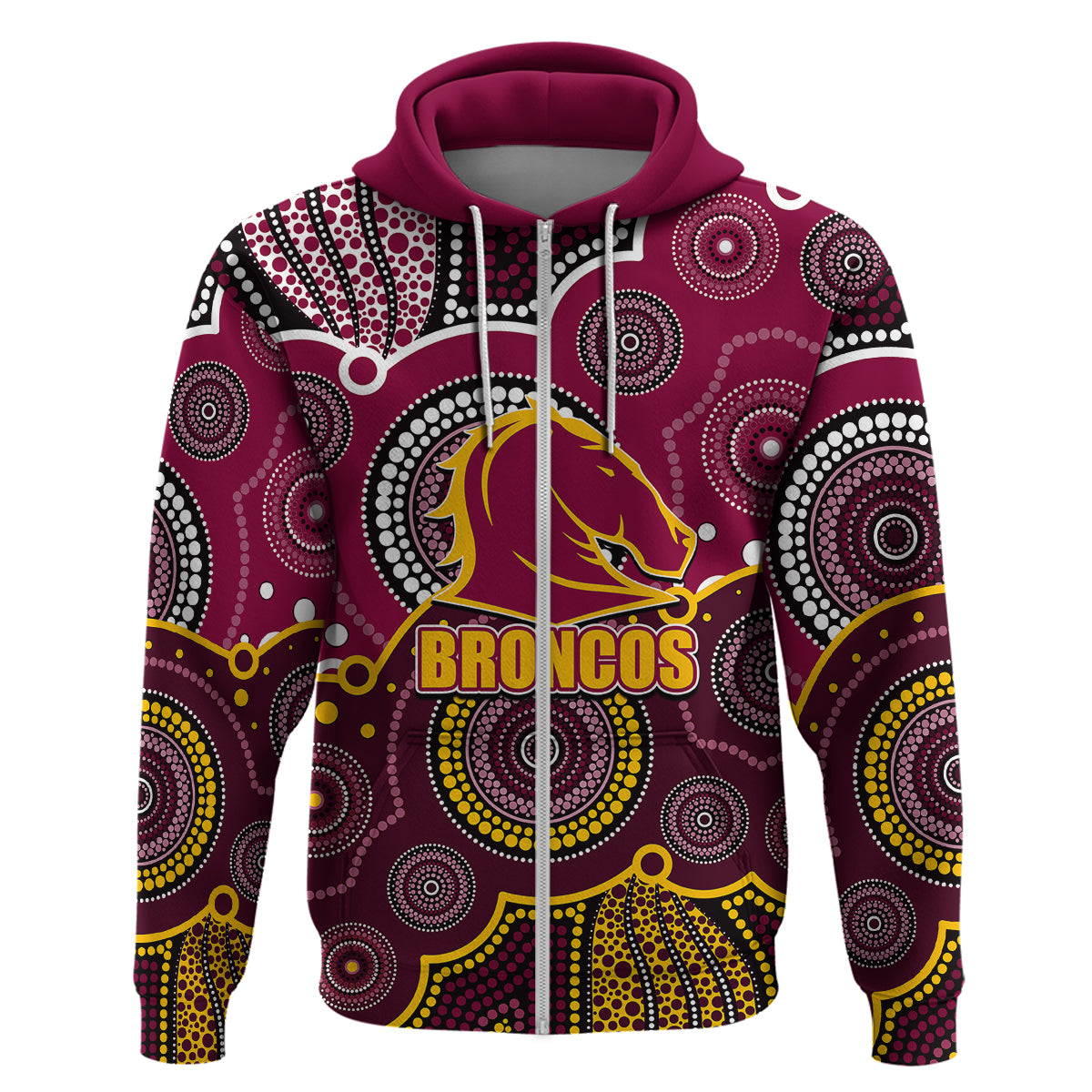 custom-personalised-and-number-broncos-nrl-hoodie-aboriginal-patterns