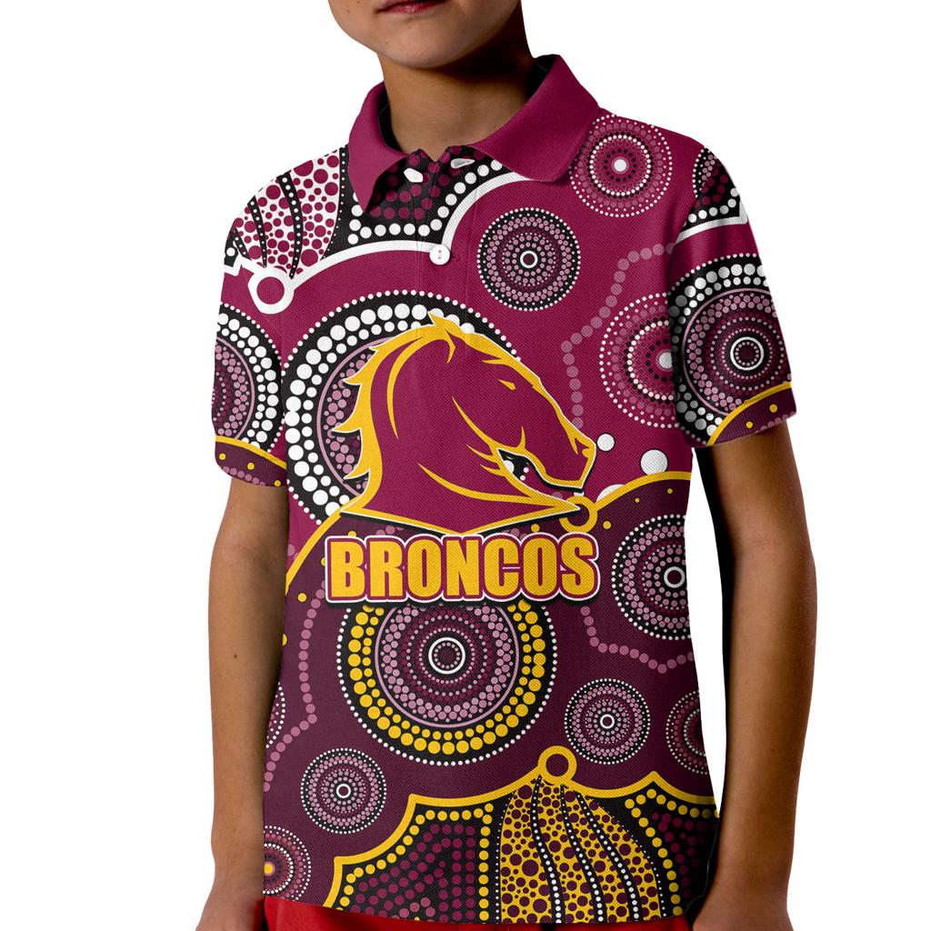 custom-personalised-and-number-broncos-nrl-kid-polo-shirt-aboriginal-patterns