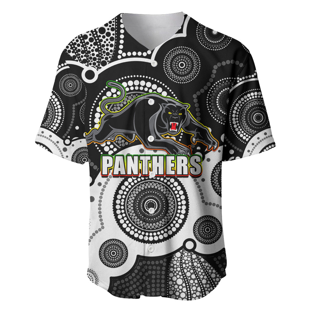 custom-personalised-and-number-panthers-nrl-baseball-jersey-aboriginal-patterns