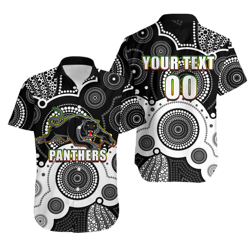 custom-personalised-and-number-panthers-nrl-hawaiian-shirt-aboriginal-patterns