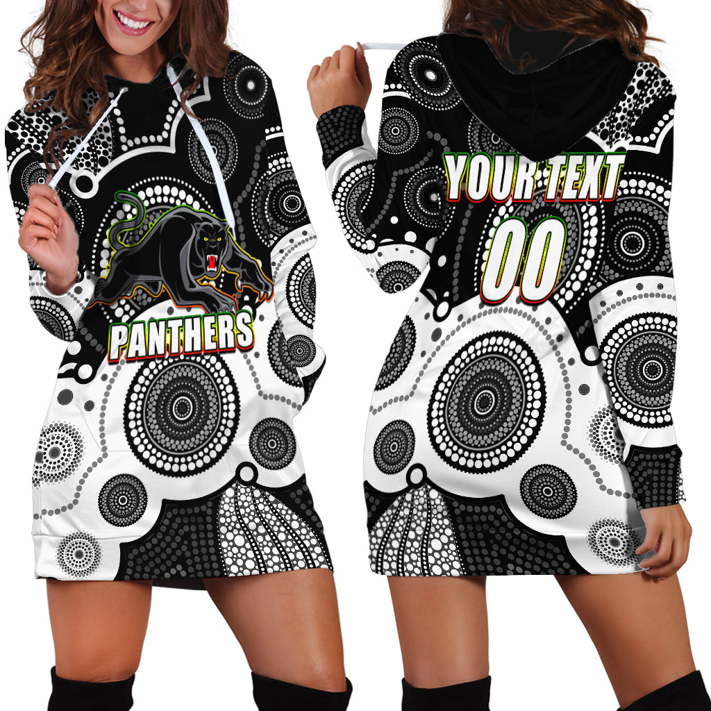 custom-personalised-and-number-panthers-nrl-hoodie-dress-aboriginal-patterns