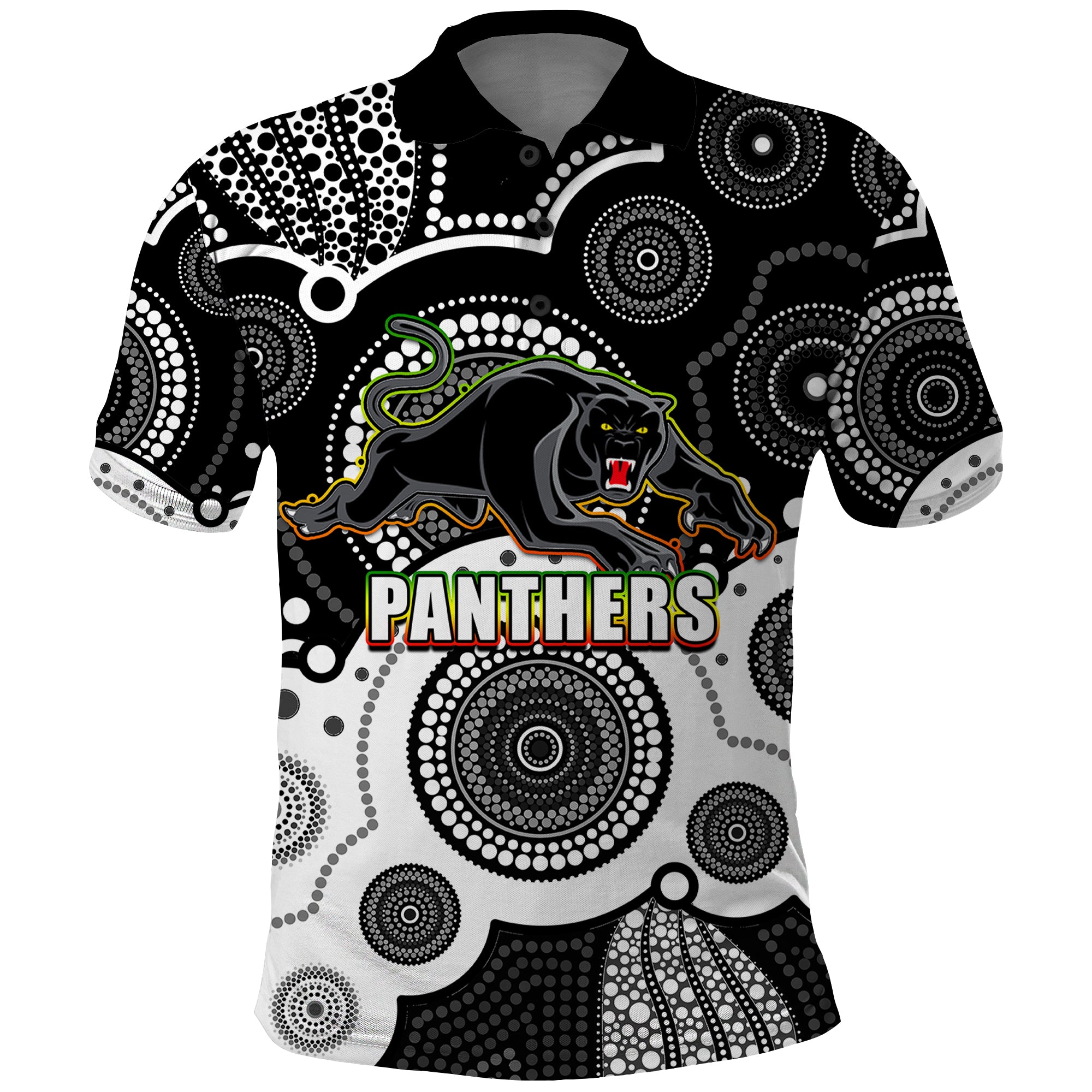 custom-personalised-and-number-panthers-nrl-polo-shirt-aboriginal-patterns