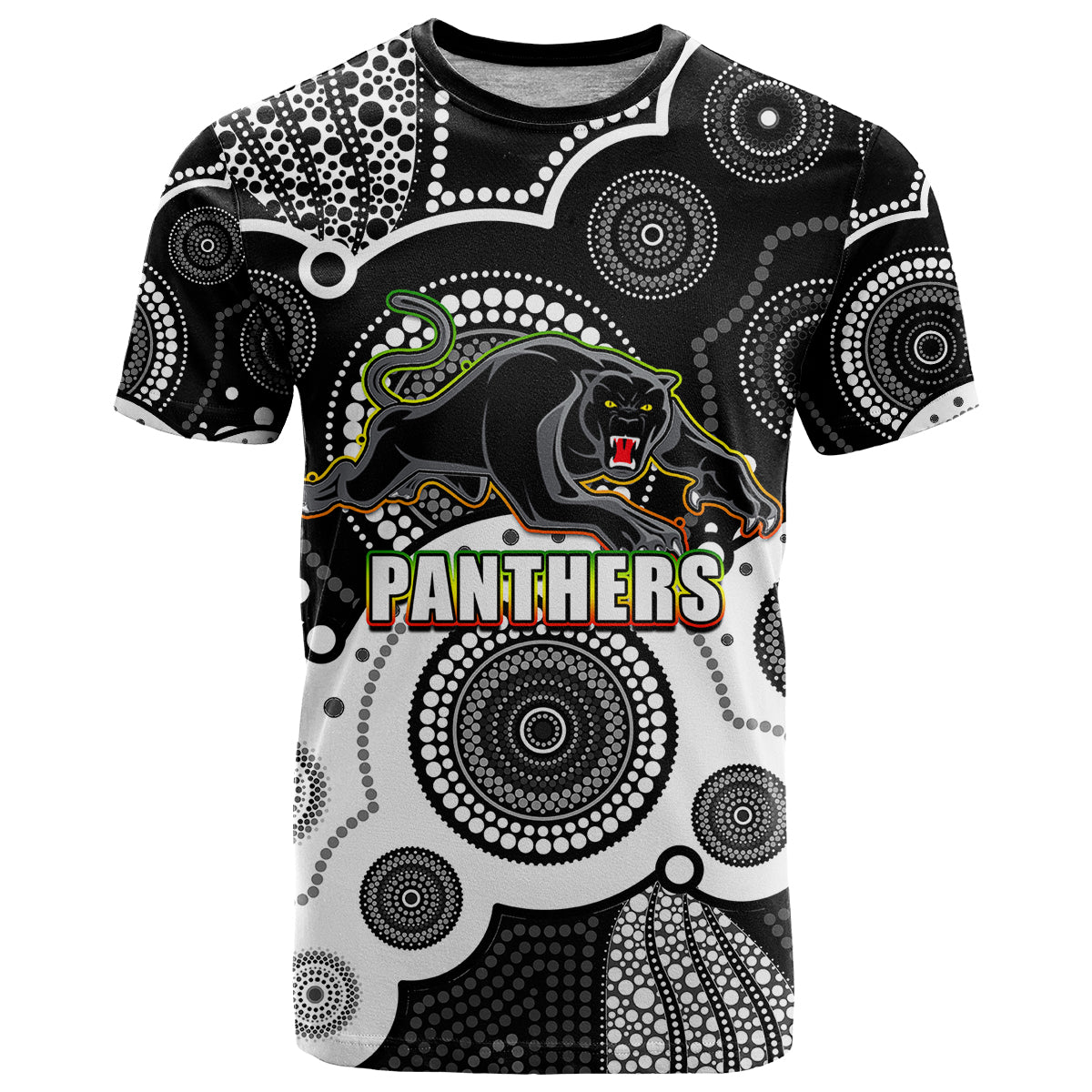 custom-personalised-and-number-panthers-nrl-t-shirt-aboriginal-patterns