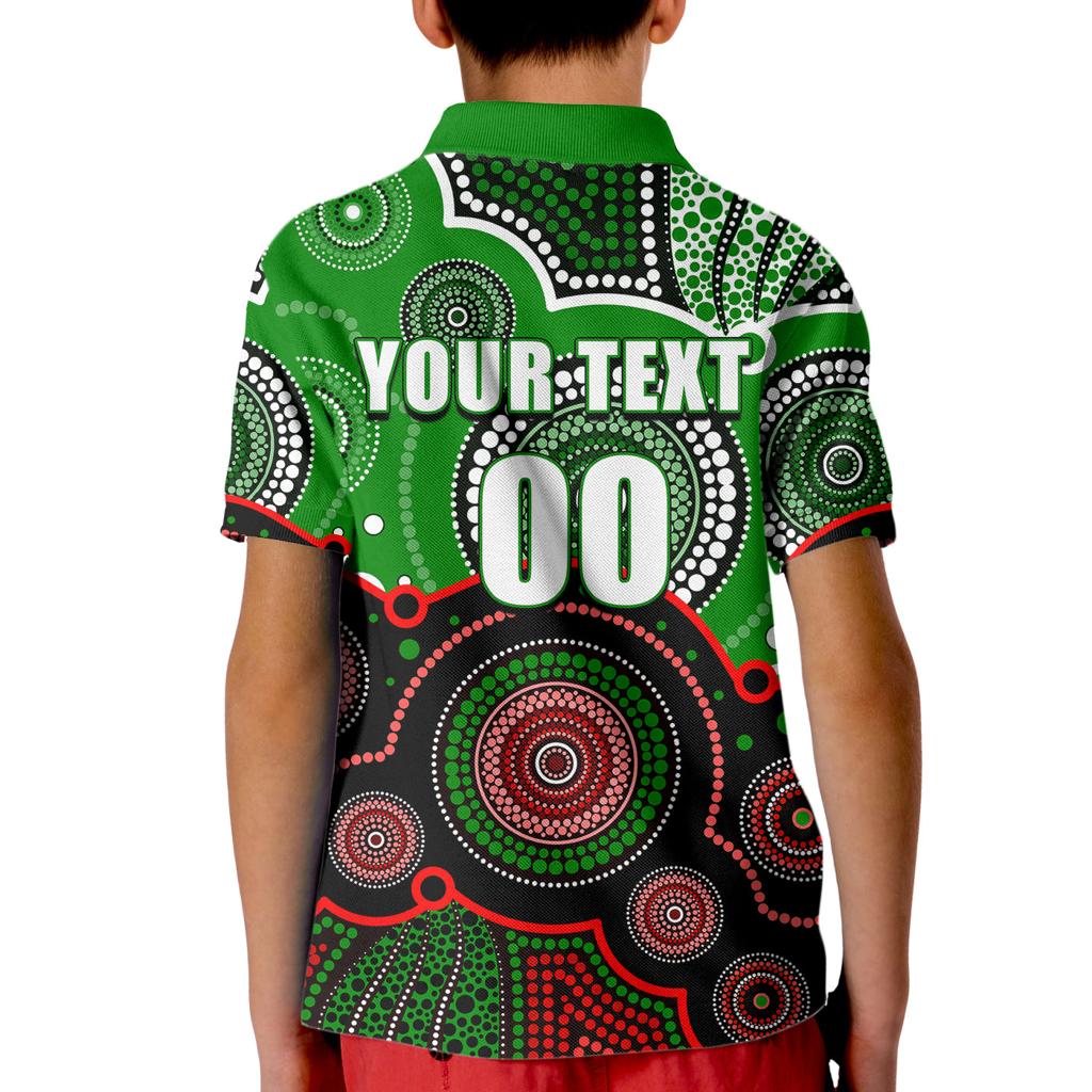 custom-personalised-and-number-rabbitohs-nrl-kid-polo-shirt-aboriginal-patterns