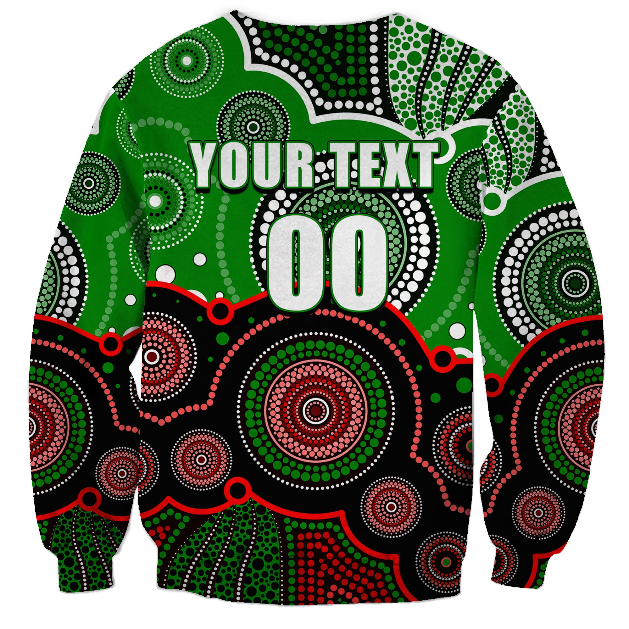 custom-personalised-and-number-rabbitohs-nrl-sweatshirt-aboriginal-patterns