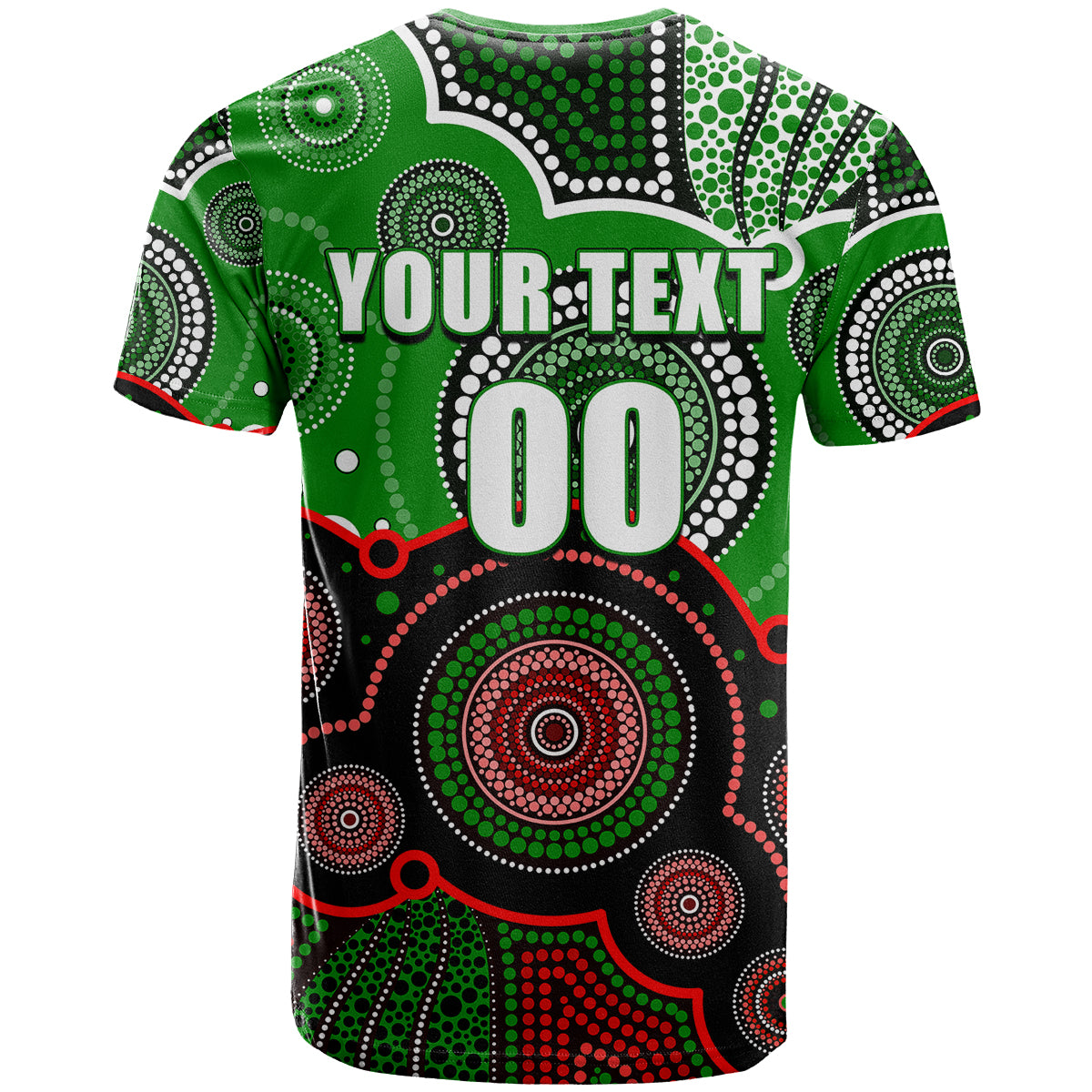 custom-personalised-and-number-rabbitohs-nrl-t-shirt-aboriginal-patterns