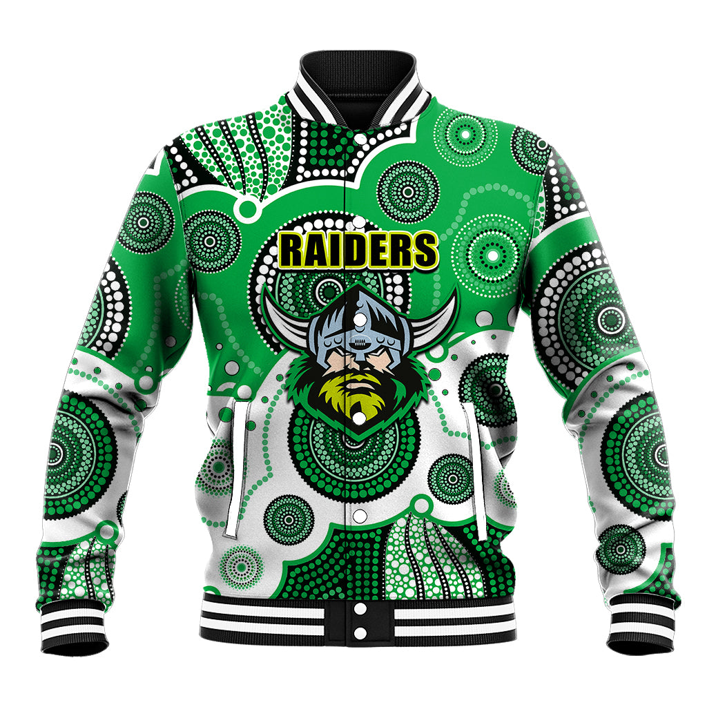 custom-personalised-and-number-raiders-nrl-baseball-jacket-aboriginal-patterns