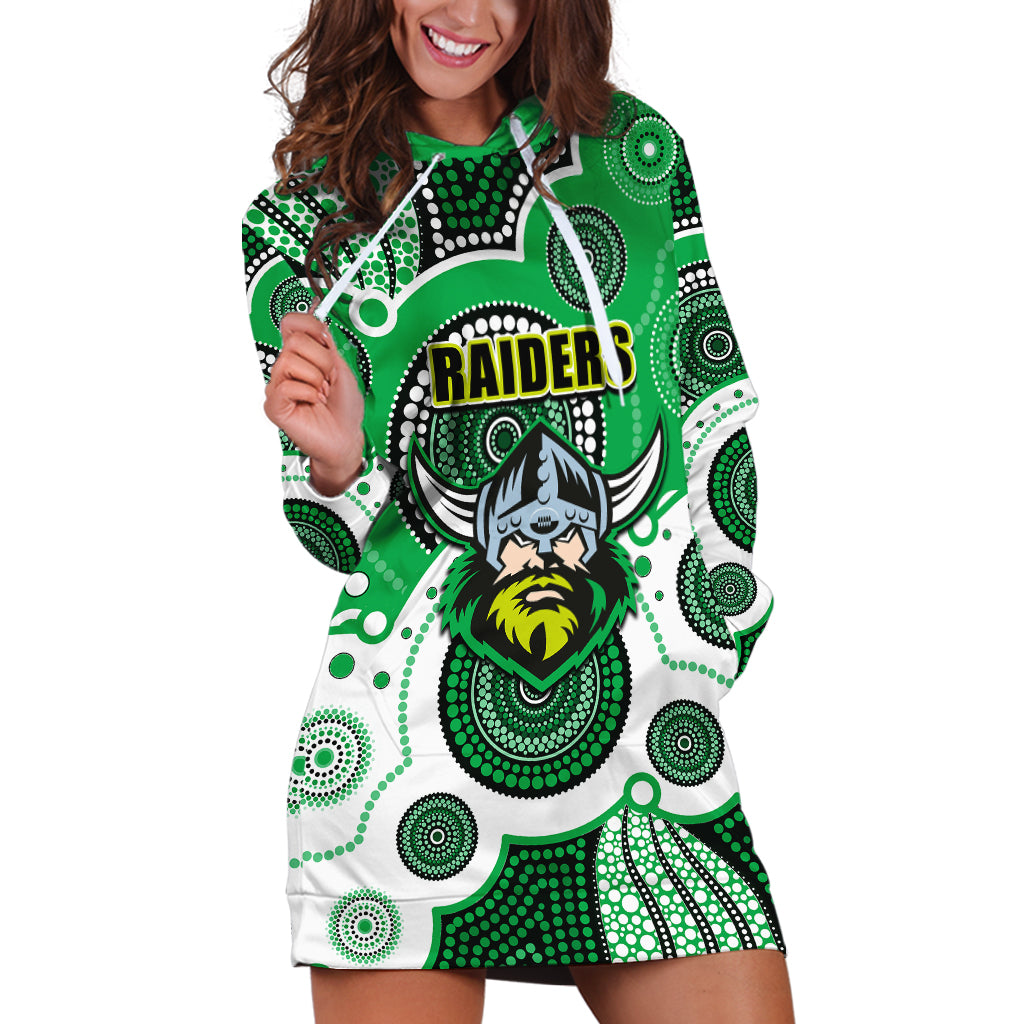 custom-personalised-and-number-raiders-nrl-hoodie-dress-aboriginal-patterns