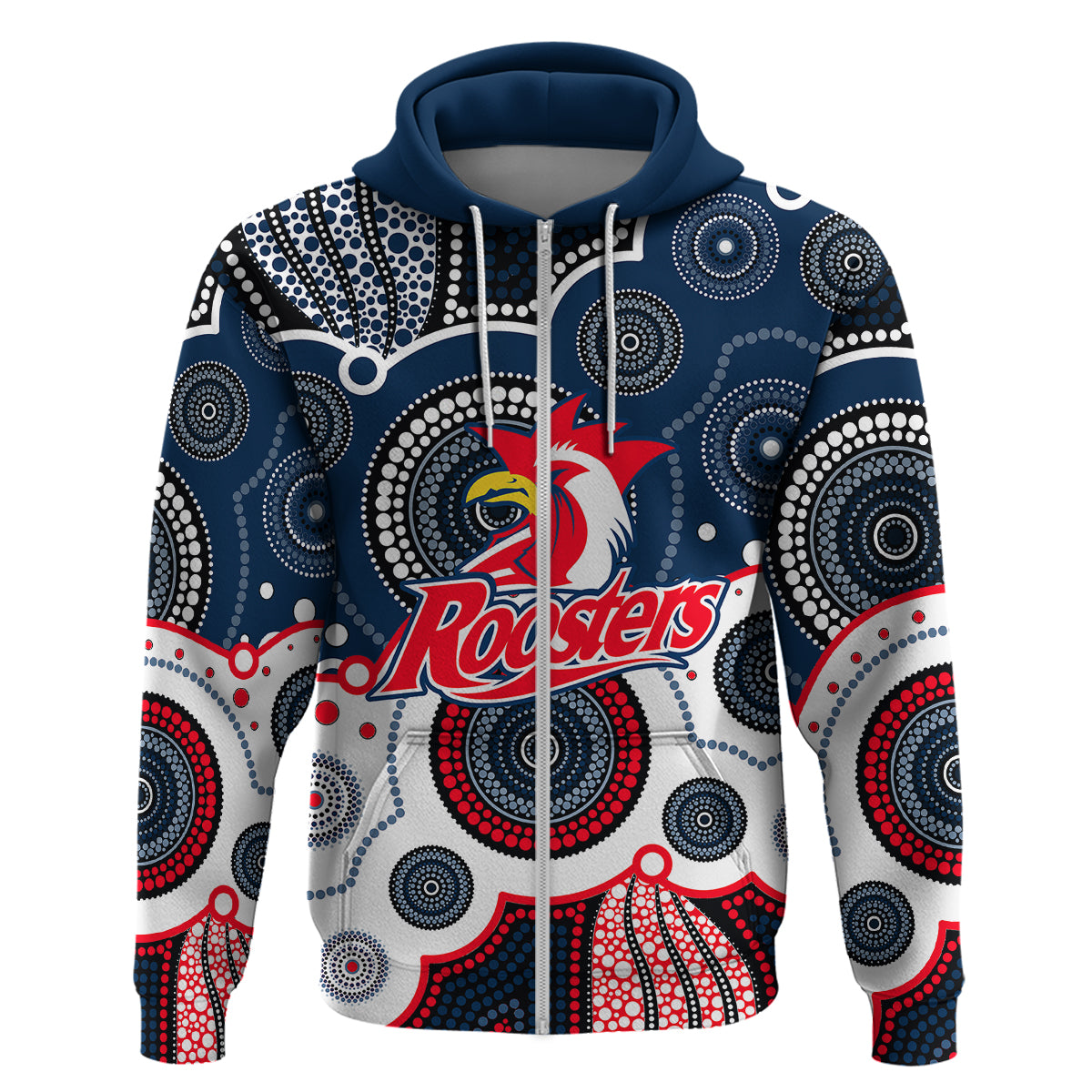 custom-personalised-and-number-roosters-nrl-hoodie-aboriginal-patterns