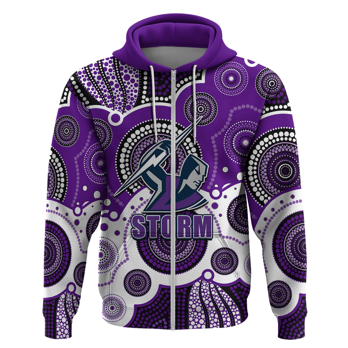 custom-personalised-and-number-storm-nrl-hoodie-aboriginal-patterns