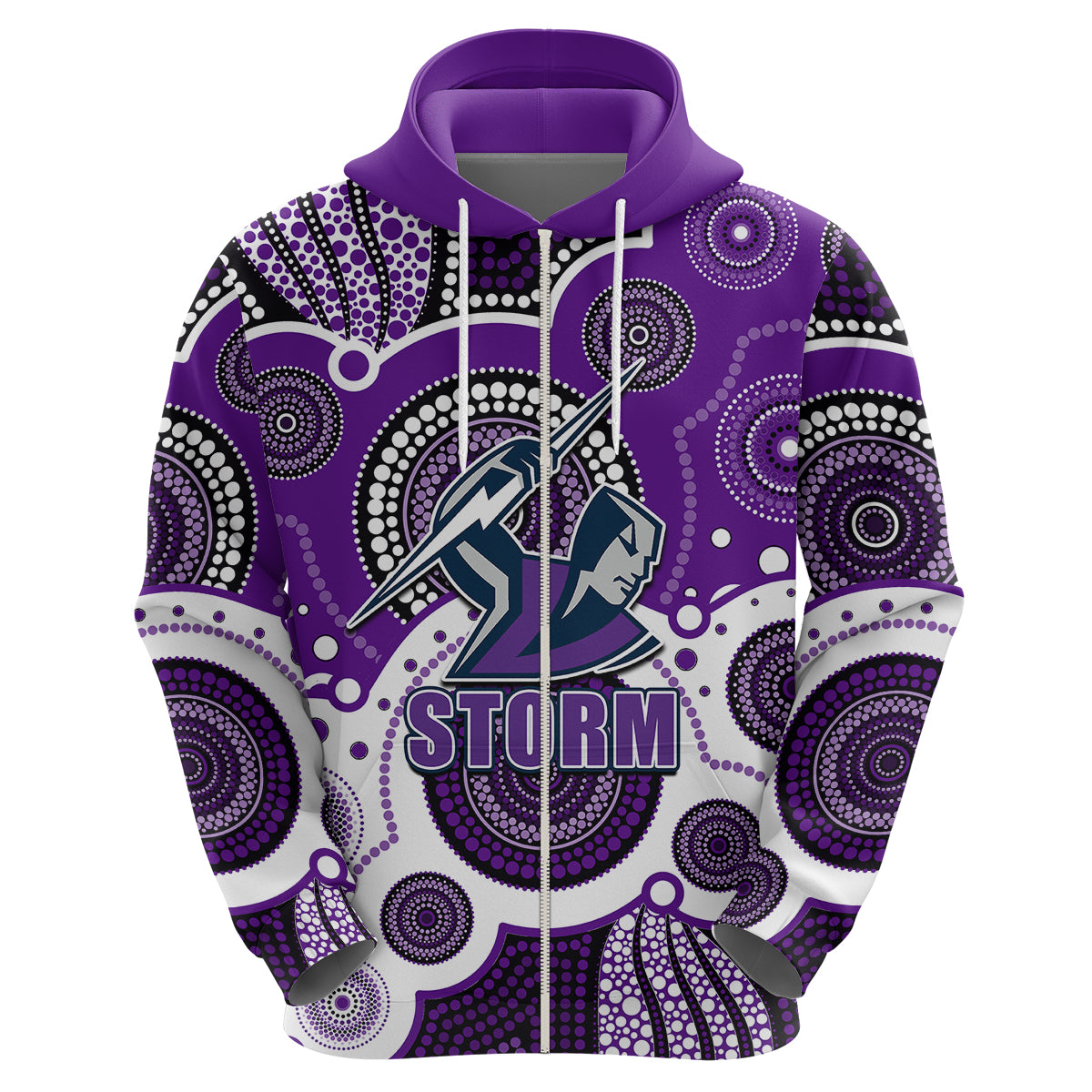 custom-personalised-and-number-storm-nrl-hoodie-aboriginal-patterns