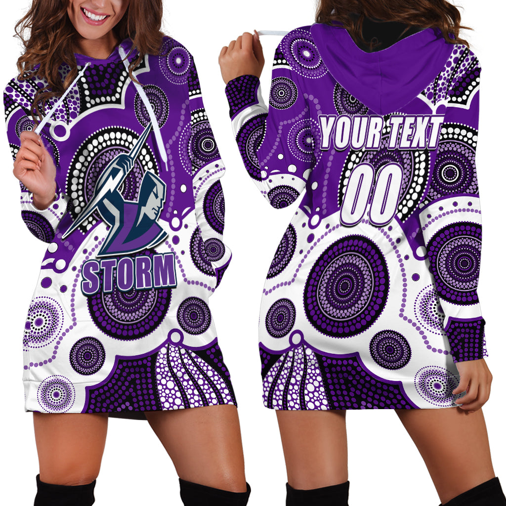 custom-personalised-and-number-storm-nrl-hoodie-dress-aboriginal-patterns