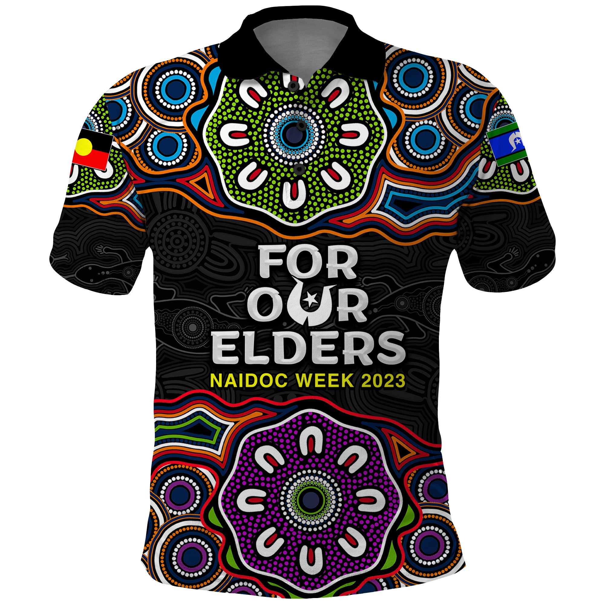 naidoc-2023-polo-shirt-aboriginal-tribal-coloful