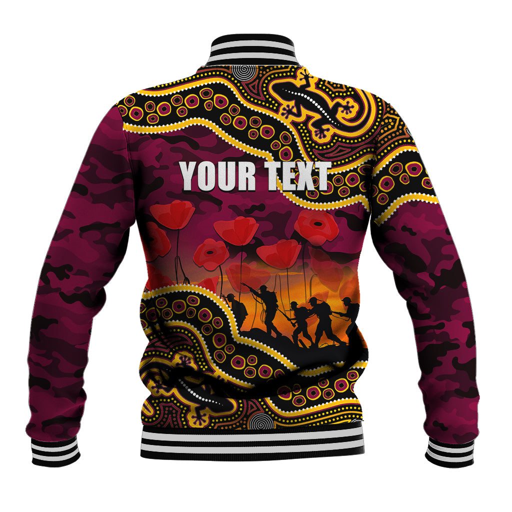 custom-personalised-anzac-day-nrl-broncos-baseball-jacket-aborigianl-lizard-patterns