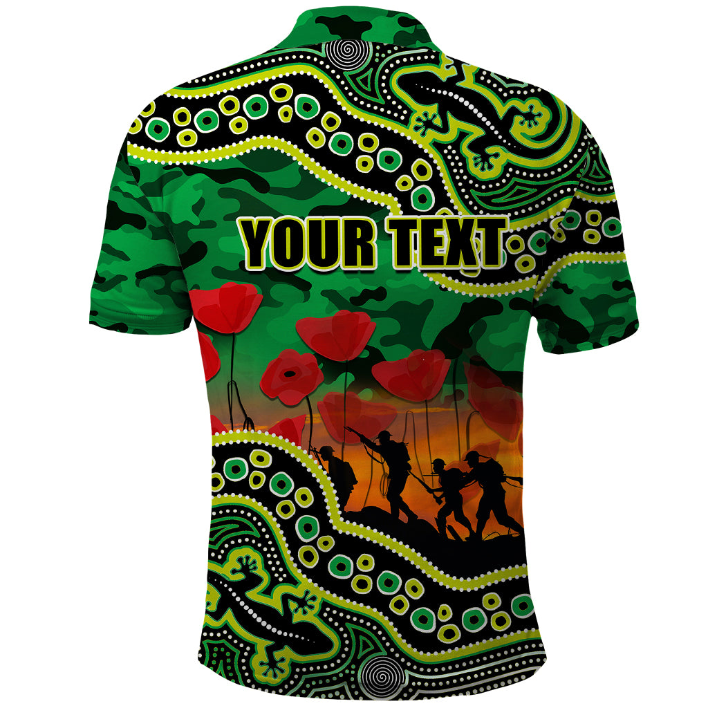 custom-personalised-anzac-day-nrl-raiders-polo-shirt-aborigianl-lizard-patterns