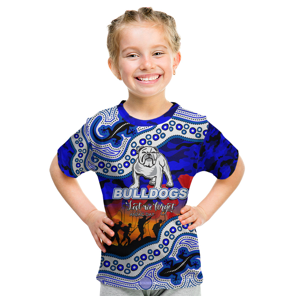 custom-personalised-anzac-day-nrl-bulldogs-kid-t-shirt-aborigianl-lizard-patterns