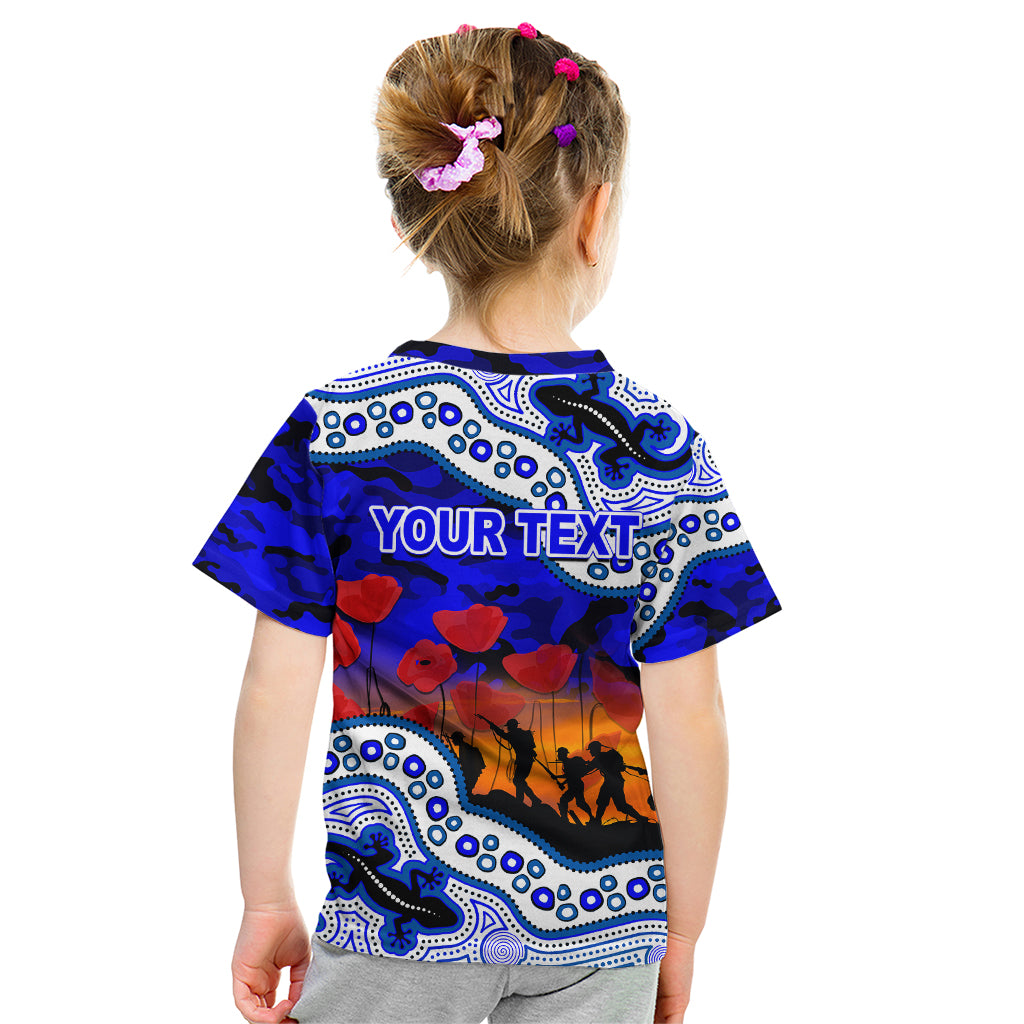 custom-personalised-anzac-day-nrl-bulldogs-kid-t-shirt-aborigianl-lizard-patterns