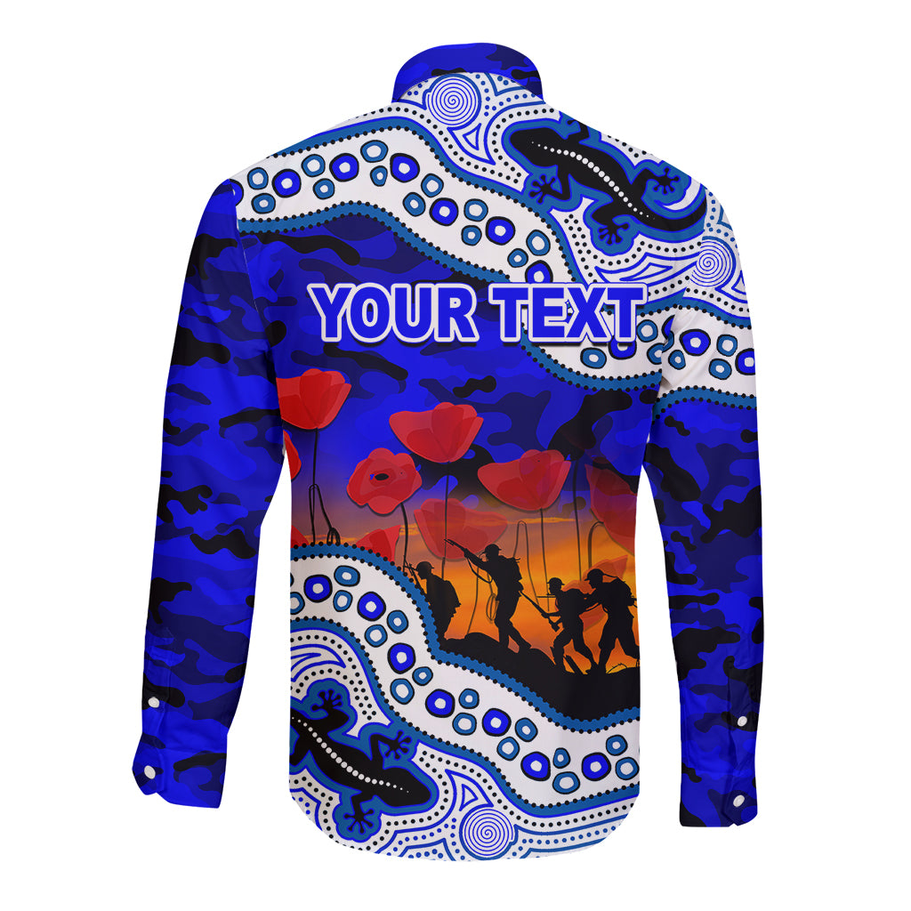 custom-personalised-anzac-day-nrl-bulldogs-long-sleeve-button-shirt-aborigianl-lizard-patterns