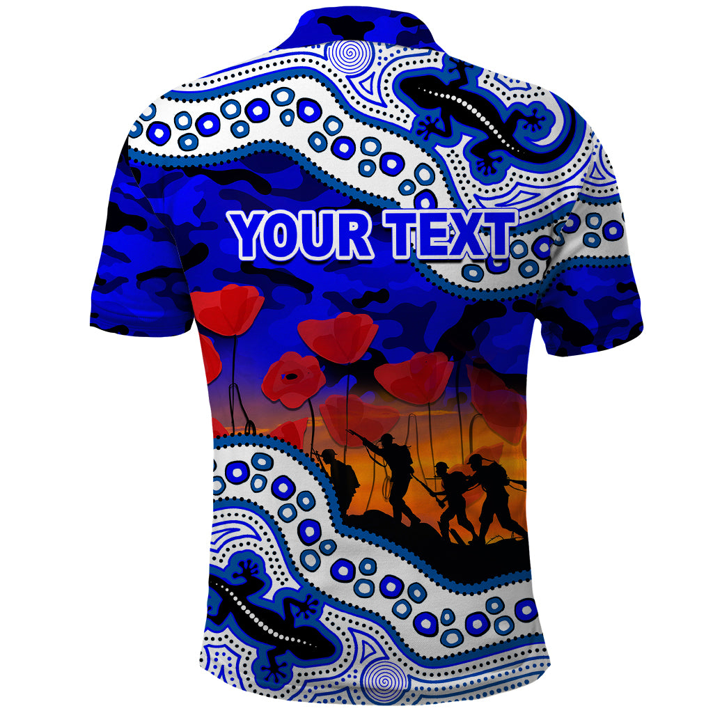 custom-personalised-anzac-day-nrl-bulldogs-polo-shirt-aborigianl-lizard-patterns