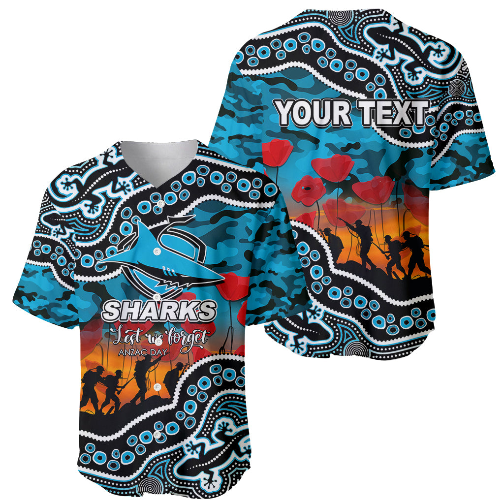 custom-personalised-anzac-day-nrl-sharks-baseball-jersey-aborigianl-lizard-patterns