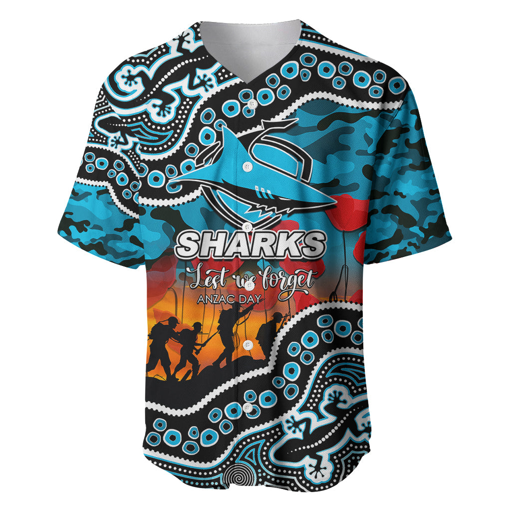 custom-personalised-anzac-day-nrl-sharks-baseball-jersey-aborigianl-lizard-patterns